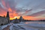 Любуемся сказочными восходами Пскова. картинка
